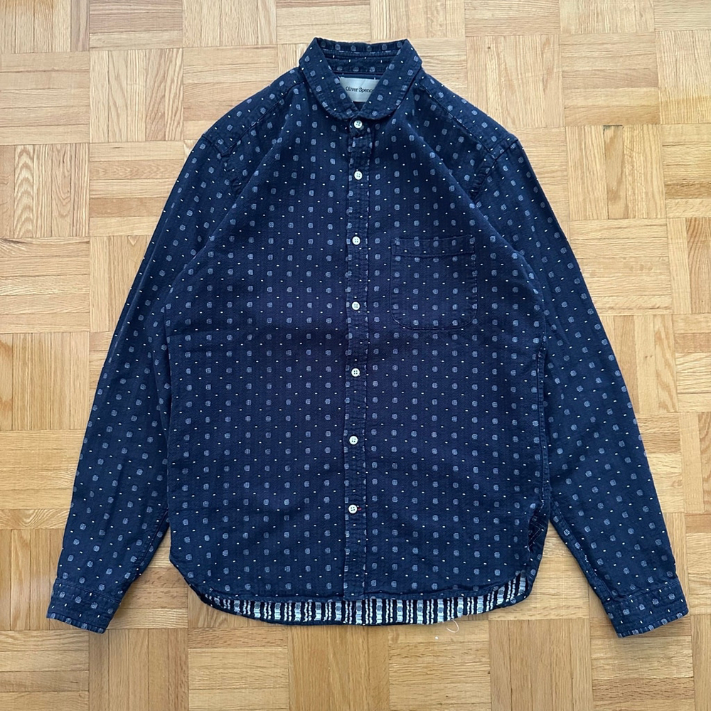 Oliver Spencer Club Collar button up shirt Size 15 / Small